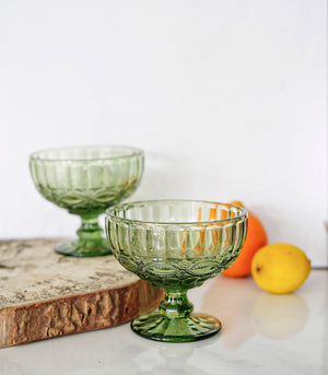 Vino Embossed Ice Cream Cup -Set of 4 (340 ml)