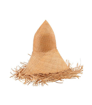 Hat - Exuma Fringed Straw Hat (Wheat)