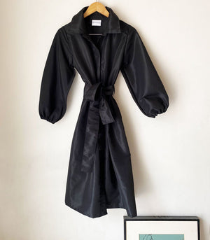 Trench-Style Protective Coat Set with Face Mask (Midnight)