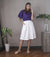 Skirt - Florence Fling Capri Button-Down Skirt (White)