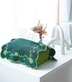 Scalloped Floral Tissue Box Holder (Rectangle) - 15 variants